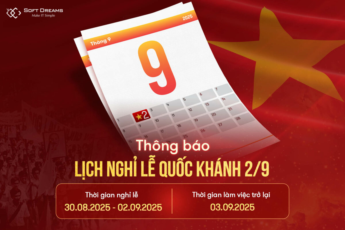 SoftDreams Thông Báo Nghỉ Lễ Quốc Khánh 2/9
