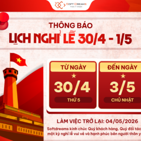 Thông báo lịch nghỉ lễ 30/4 và 1/5 năm 2026